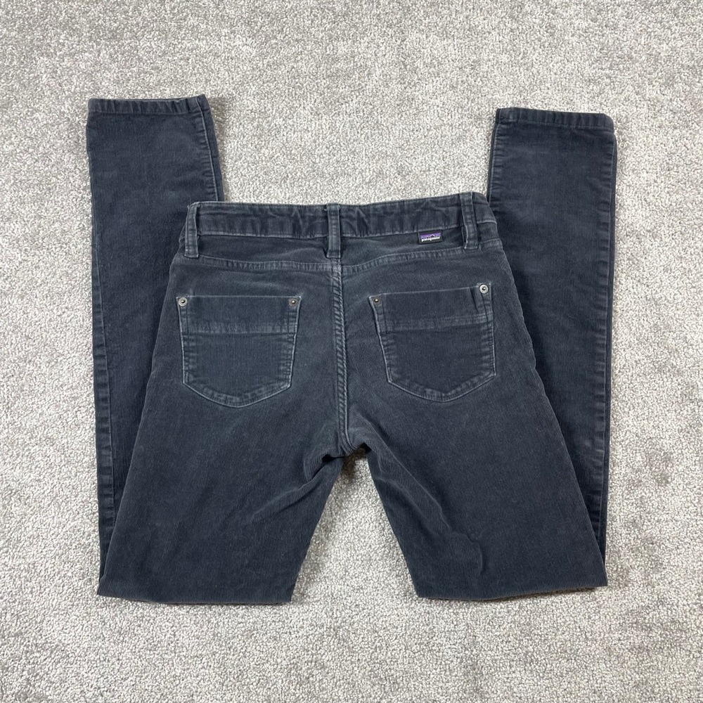 Patagonia Corduroy Pants Womens 26 Fitted Slim Skinny Organic Cotton Fall Black